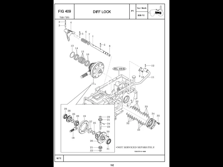 P1 FIG 409 DIFF LOCK 152