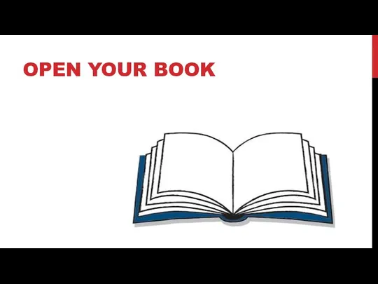 OPEN YOUR BOOK