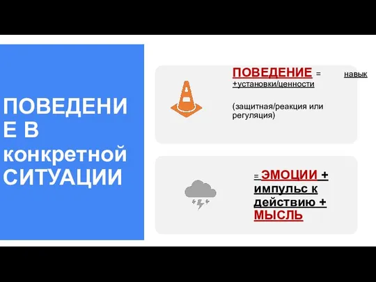 ПОВЕДЕНИЕ В конкретной СИТУАЦИИ