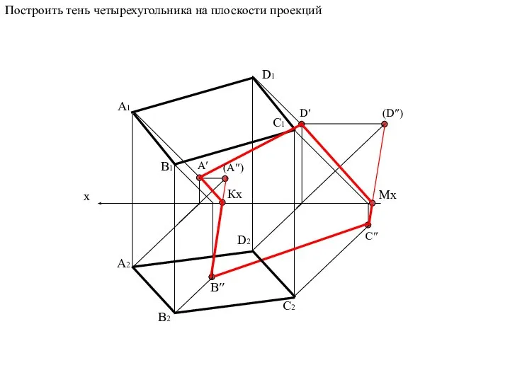 x A2 B1 C1 C2 B2 A1 D1 D2 C′′ A′