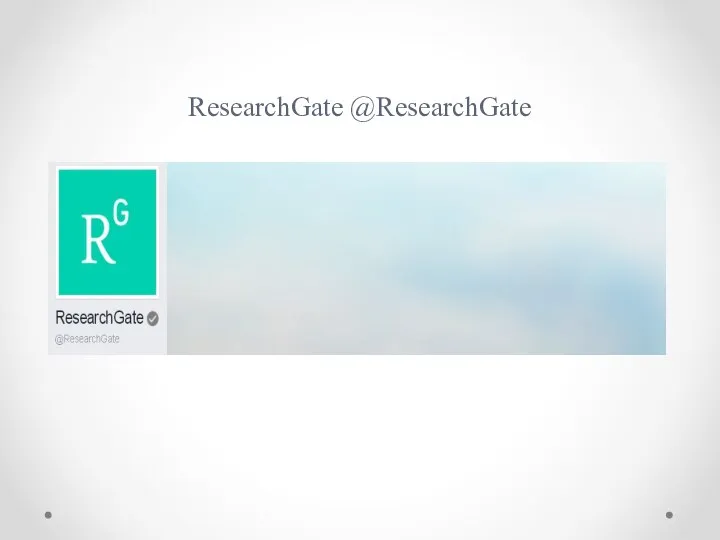 ResearchGate @ResearchGate