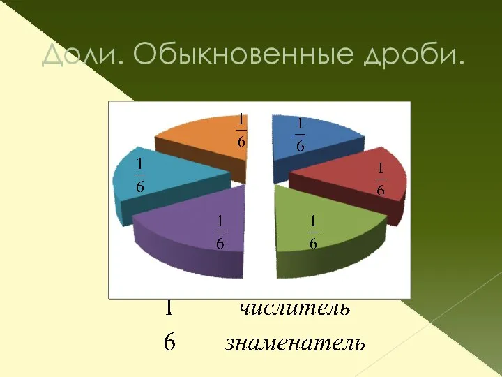 Доли. Обыкновенные дроби.