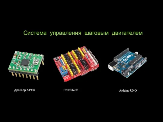 Система управления шаговым двигателем Драйвер А4988 CNC Shield Arduino UNO