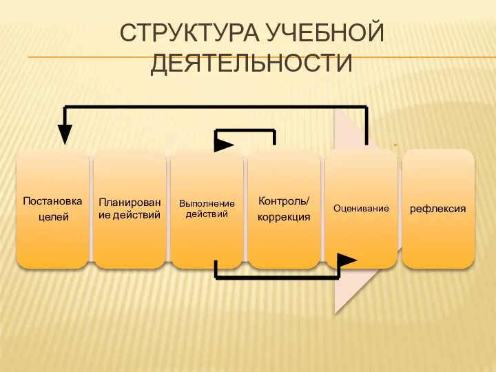 СТРУКТУРА УЧЕБНОЙ ДЕЯТЕЛЬНОСТИ