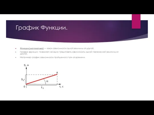 График Функции. Функция (математика) — закон зависимости одной величины от другой.