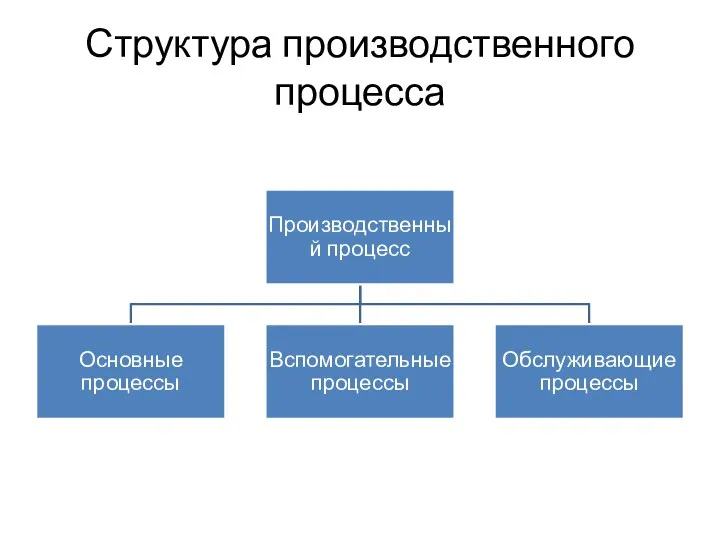 Структура производственного процесса