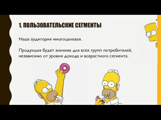 Наша аудитория многоцелевая. Продукция будет значима для всех групп потребителей, независимо