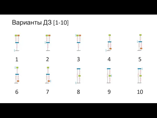 Варианты ДЗ [1-10]