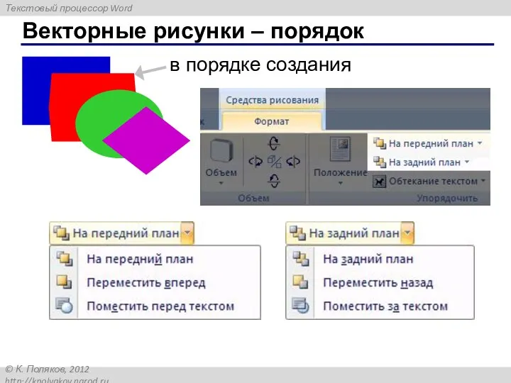 Векторные рисунки – порядок в порядке создания