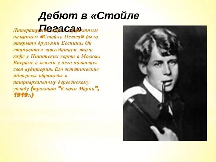 Дебют в «Стойле Пегаса» Литературное кафе с эффектным названием «Стойло Пегаса»