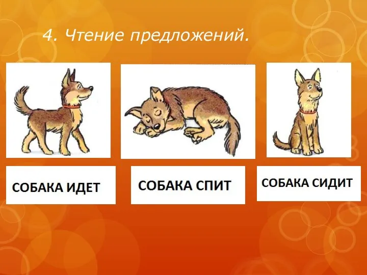 4. Чтение предложений.