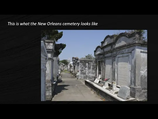 This is what the New Orleans cemetery looks like