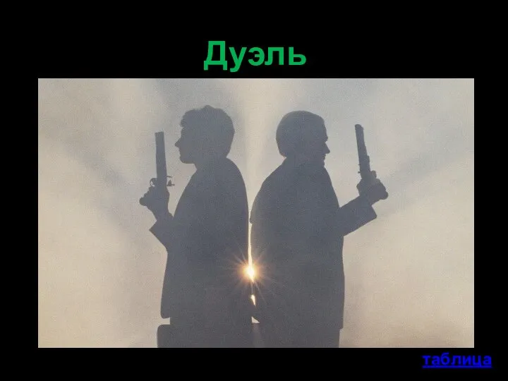 Дуэль таблица