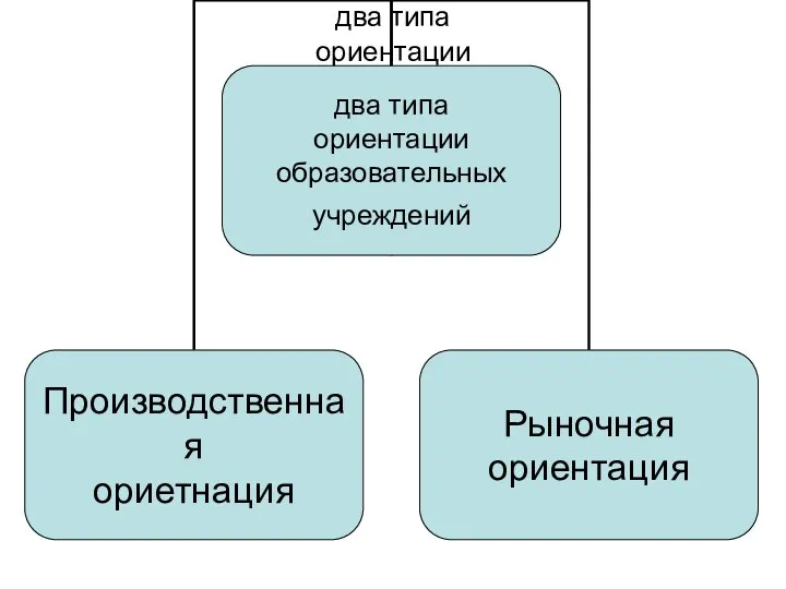 два типа ориентации образовательных учреждений