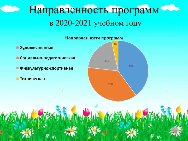 Направленность программ в 2020-2021 учебном году