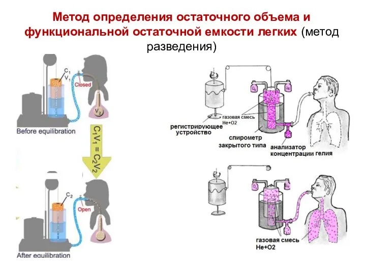 Метод определения остаточного объема и функциональной остаточной емкости легких (метод разведения)