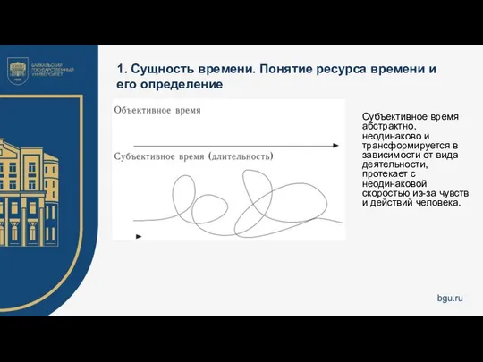 1. Сущность времени. Понятие ресурса времени и его определение Субъективное время