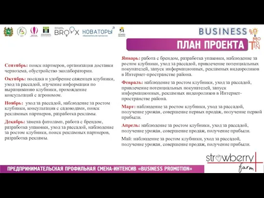 Сентябрь: поиск партнеров, организация доставки чернозема, обустройство эколаборатории. Октябрь: посадка и