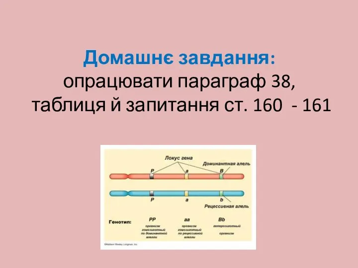 Домашнє завдання: опрацювати параграф 38, таблиця й запитання ст. 160 - 161