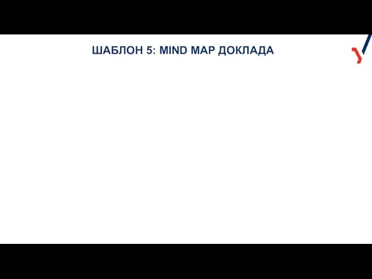 ШАБЛОН 5: MIND MAP ДОКЛАДА