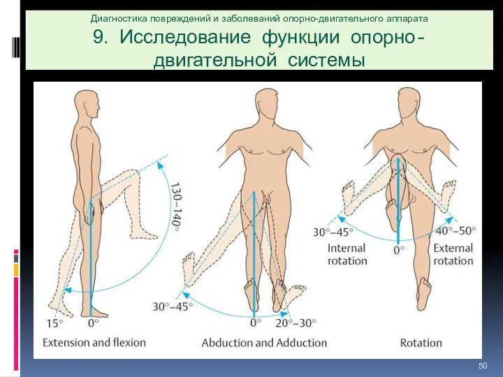 Диагностика повреждений и заболеваний опорно-двигательного аппарата 9. Исследование функции опорно-двигательной системы