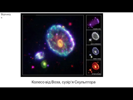 Відповідь Колесо від Воза, сузір’я Скульптора