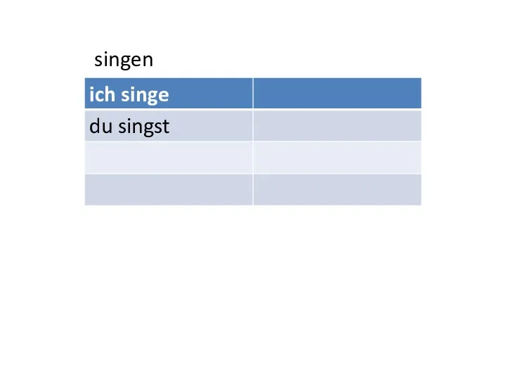 singen