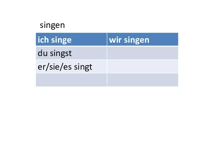 singen