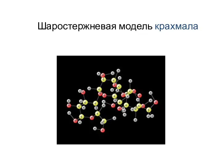 Шаростержневая модель крахмала