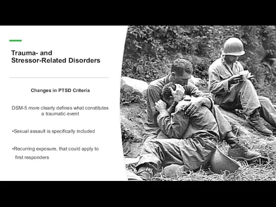 Trauma- and Stressor-Related Disorders Changes in PTSD Criteria DSM-5 more clearly