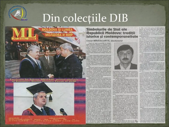 Din colecţiile DIB