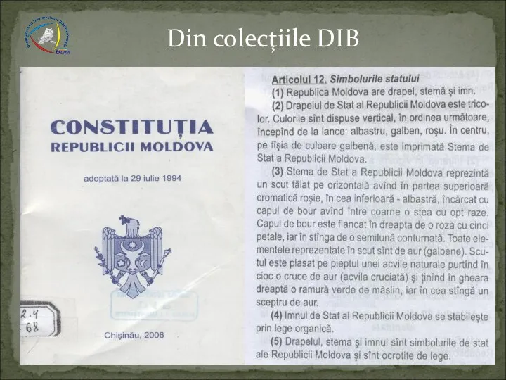 Din colecţiile DIB