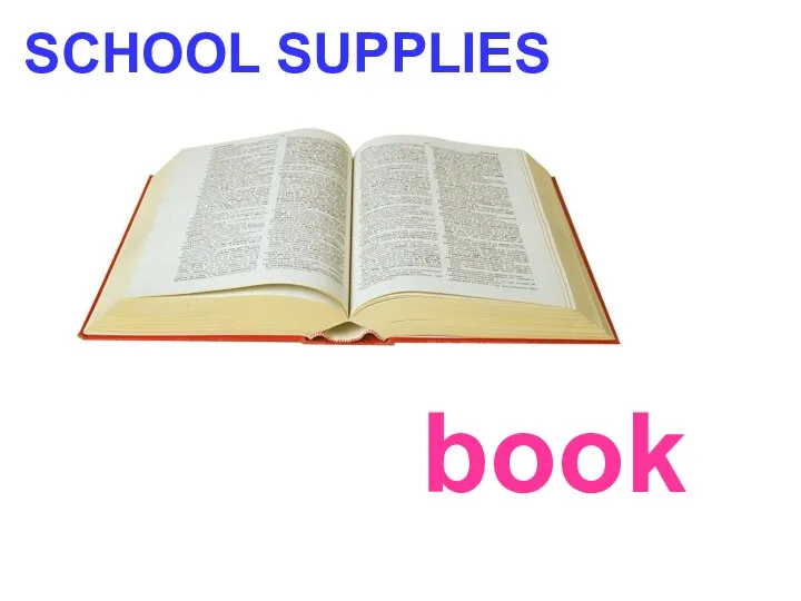 SCHOOL SUPPLIES book