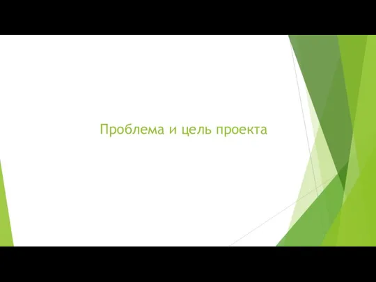 Проблема и цель проекта