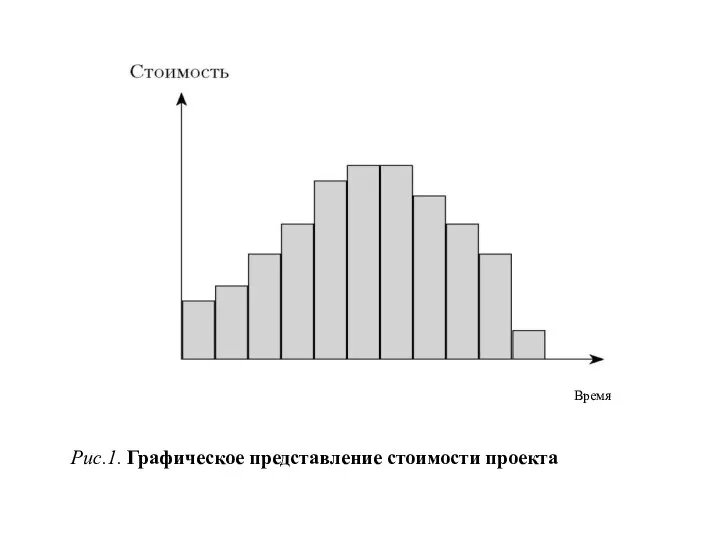 Рис.1. Графическое представление стоимости проекта Время