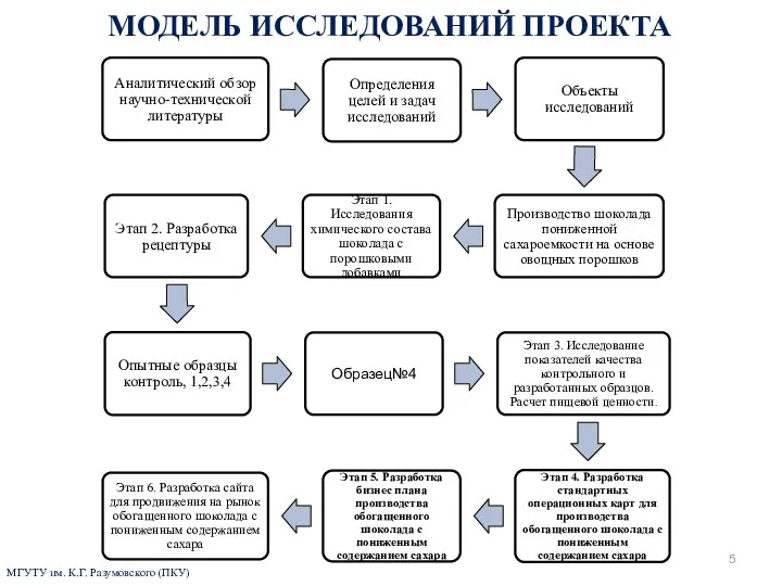 МОДЕЛЬ ИССЛЕДОВАНИЙ ПРОЕКТА МГУТУ им. К.Г. Разумовского (ПКУ)