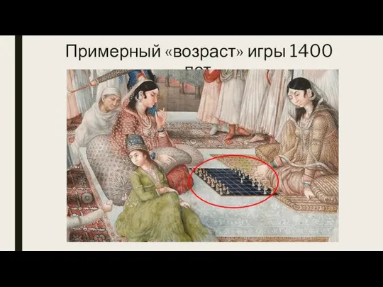 Примерный «возраст» игры 1400 лет.