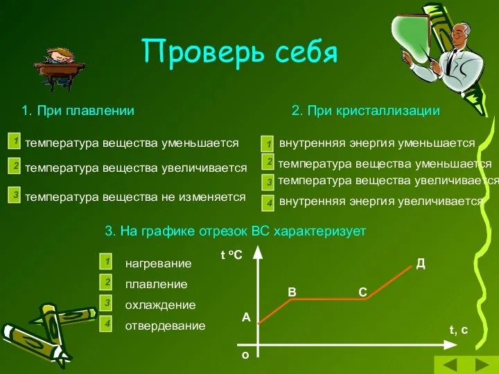 Проверь себя 2 1 3 2 1 3 4 1 2