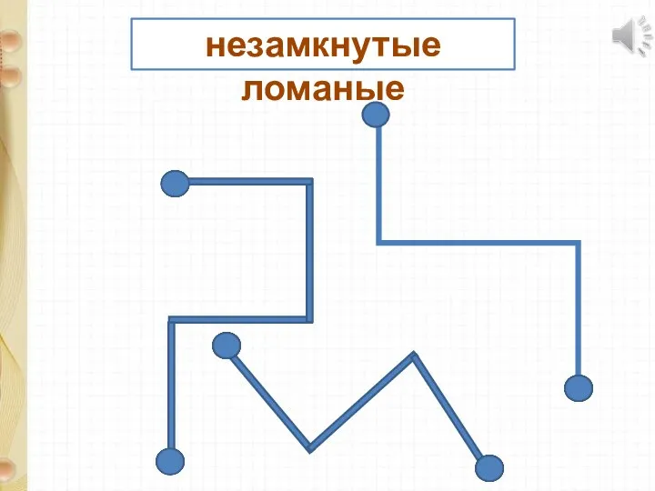 незамкнутые ломаные