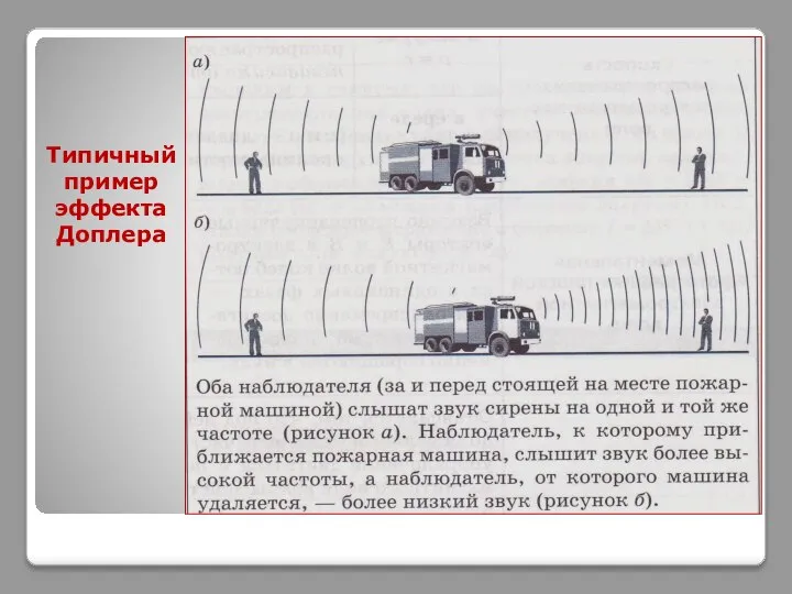 Типичный пример эффекта Доплера