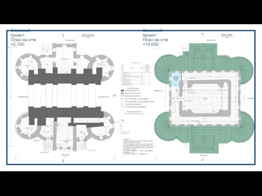 Эскизный проект: План на отм. +2,100 Эскизный проект: План на отм. +14,000