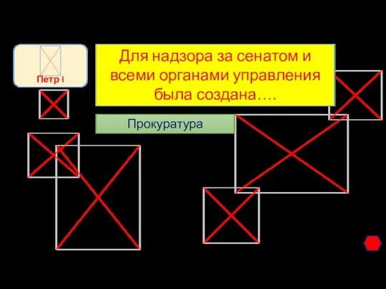 Для надзора за сенатом и всеми органами управления была создана…. Прокуратура