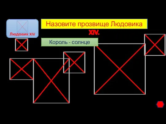 Назовите прозвище Людовика XIV. Король - солнце