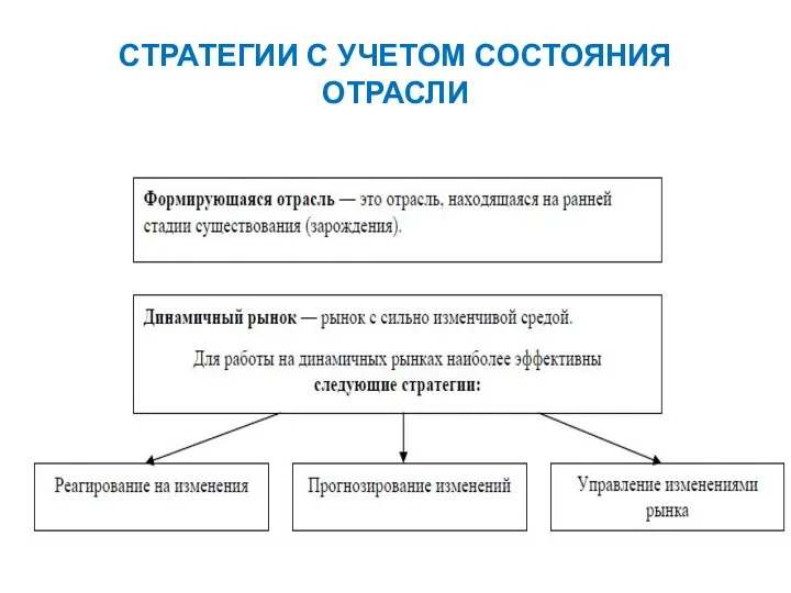 СТРАТЕГИИ С УЧЕТОМ СОСТОЯНИЯ ОТРАСЛИ