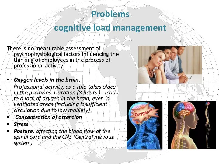 Problems cognitive load management There is no measurable assessment of psychophysiological