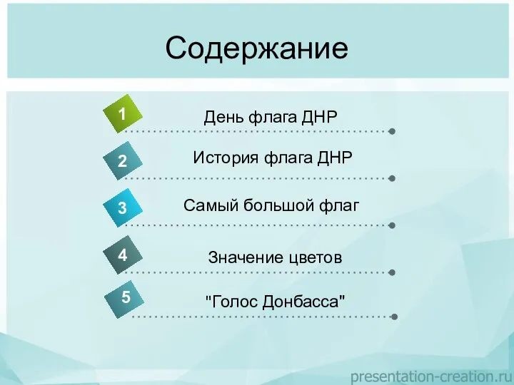 Содержание 4 День флага ДНР 1 2 3 История флага ДНР