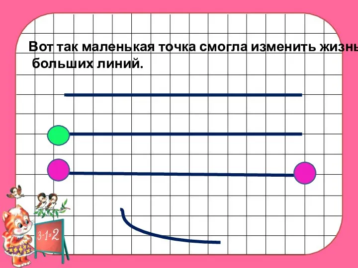 Вот так маленькая точка смогла изменить жизнь больших линий.