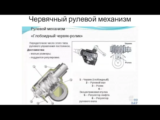 Червячный рулевой механизм