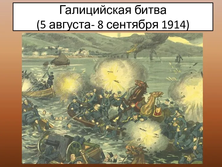 Галицийская битва (5 августа- 8 сентября 1914)