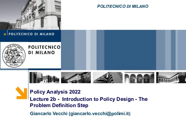 Introduction to Policy Design - The Problem Definition Step